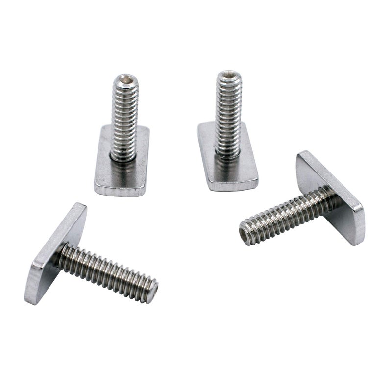 YYST 1/4 Inch - 20 Threads Kayak Rail/Track Screws & Track Nuts T Bolt Hardware Gear Mounting Replacement Kit for Kayaks Canoes Boats Rails (T Bolt) - Image 1